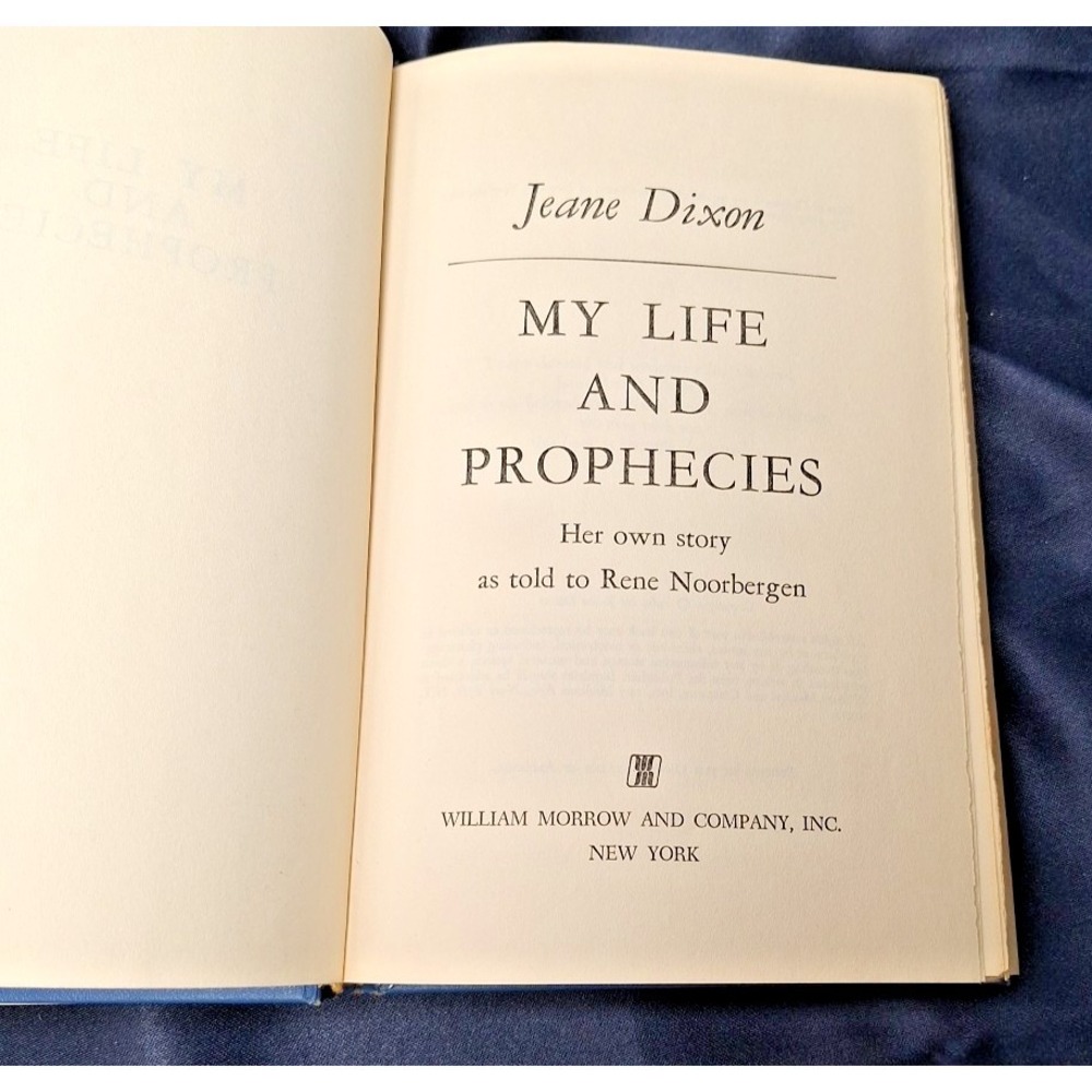 My Life and Prophecies Jeane Dixon HC 1st Ed 1969 Christian New Age Prophecy - Picture 8 of 16